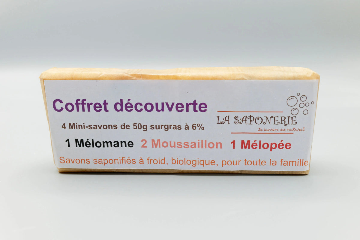 Savon artisanal Moussaillon de La Saponerie, surgras à 6%, naturel et sans parfum.
