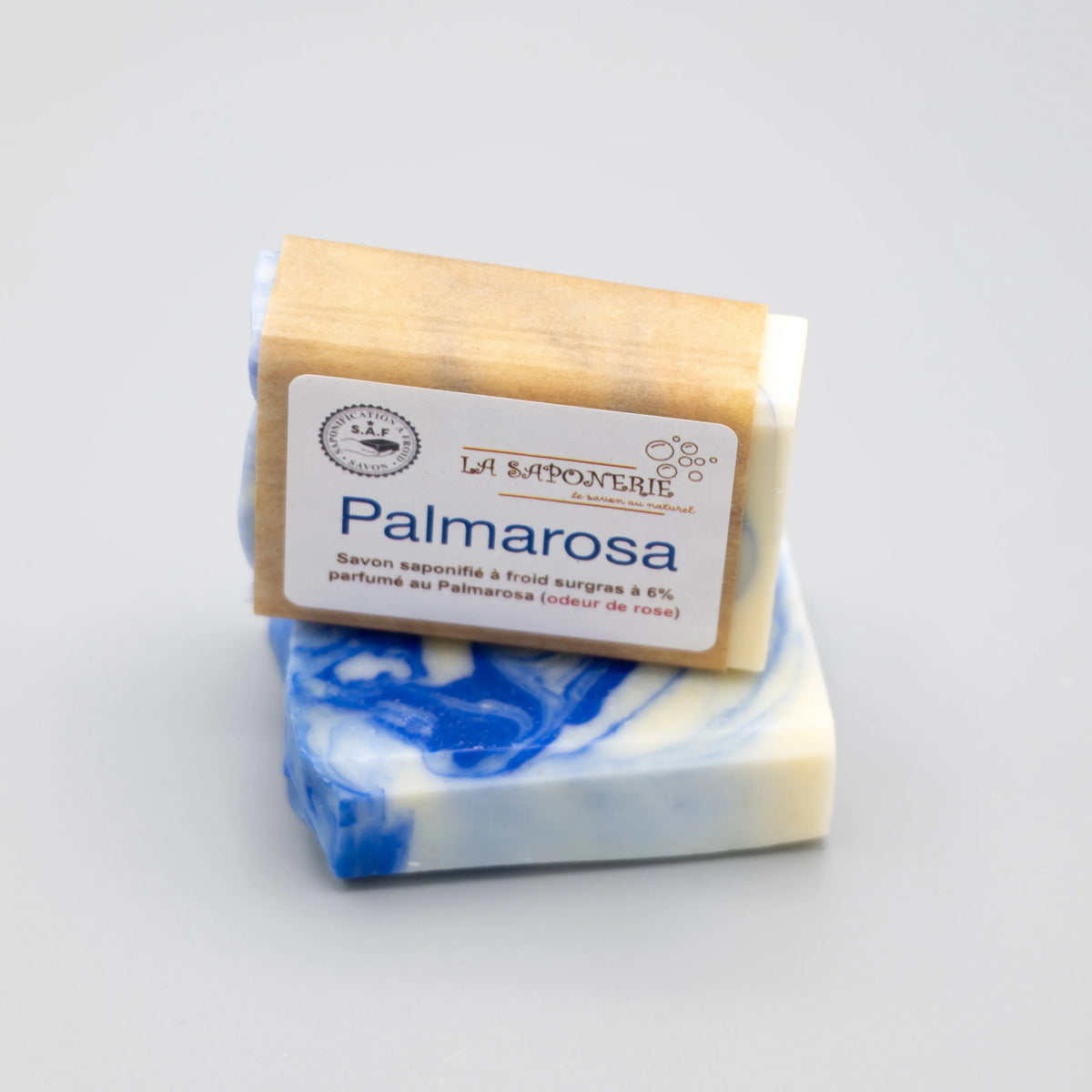 Savon artisanal Moussaillon de La Saponerie, surgras à 6%, naturel et sans parfum.