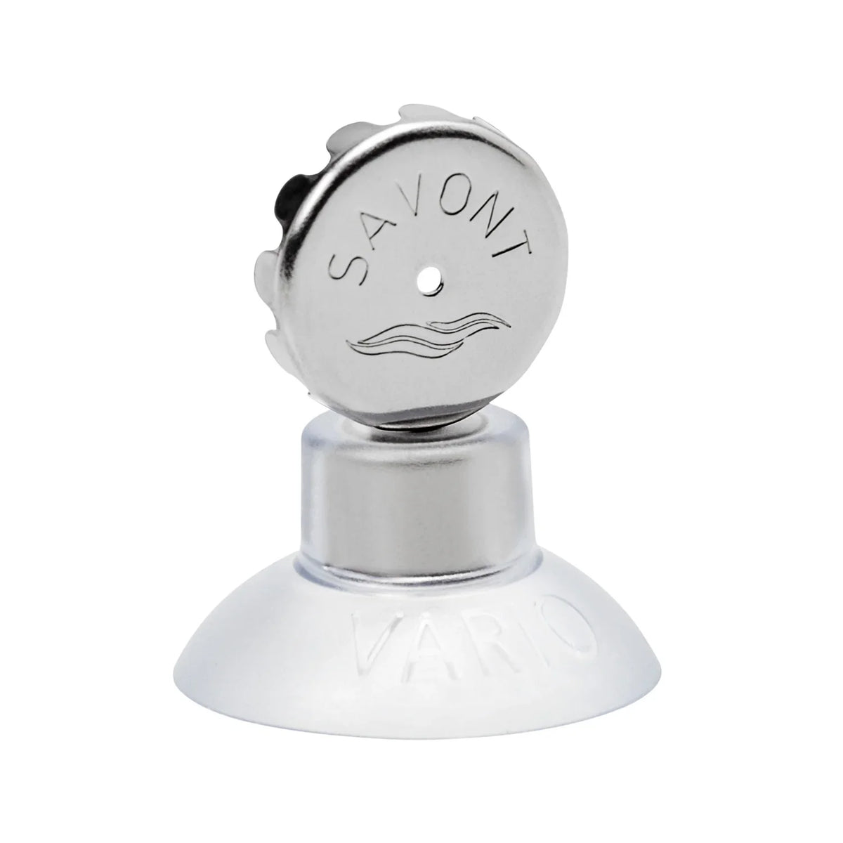 Porte-savon aimanté VARIO de la marque savont en métal argenté.