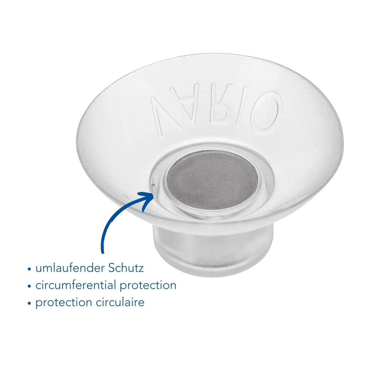 Porte-savon aimanté VARIO de la marque savont avec protection circulaire.