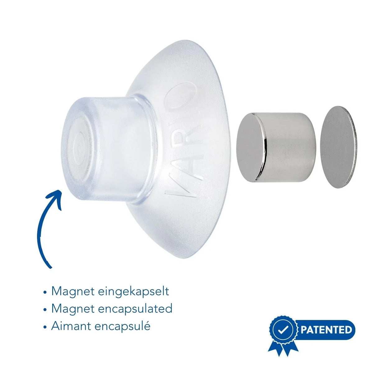 Porte-savon aimanté VARIO par savont avec aimant encapsulé breveté.