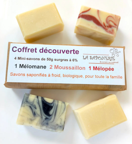 Savon artisanal Moussaillon de La Saponerie, surgras à 6%, naturel et sans parfum.