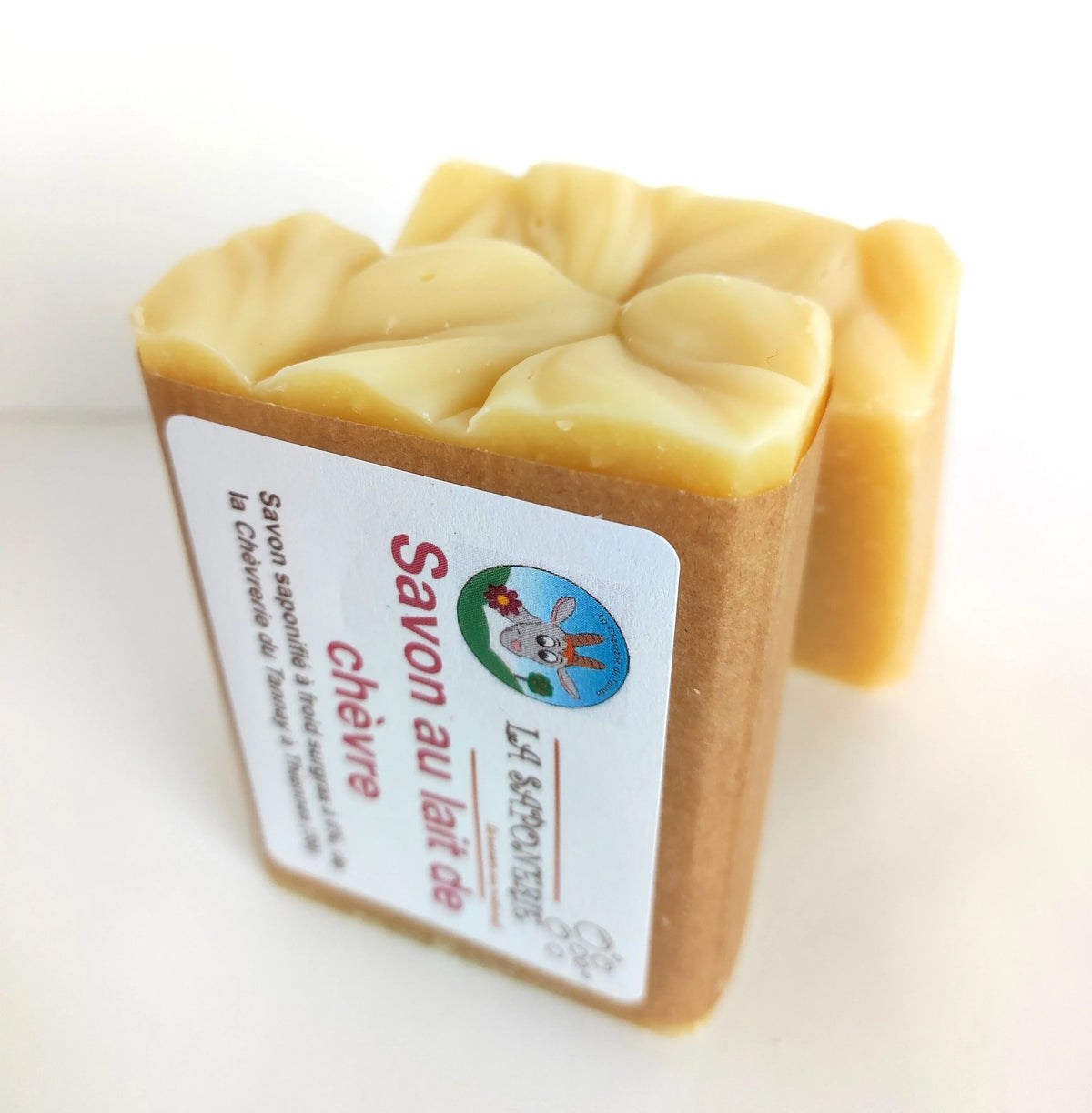 Savon artisanal Moussaillon de La Saponerie, surgras à 6%, naturel et sans parfum.