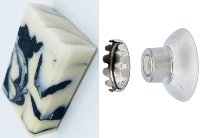 Savon artisanal Moussaillon de savont et accessoire porte-savon aimanté VARIO